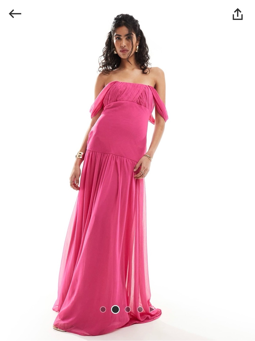 Asos pink maxi Dress